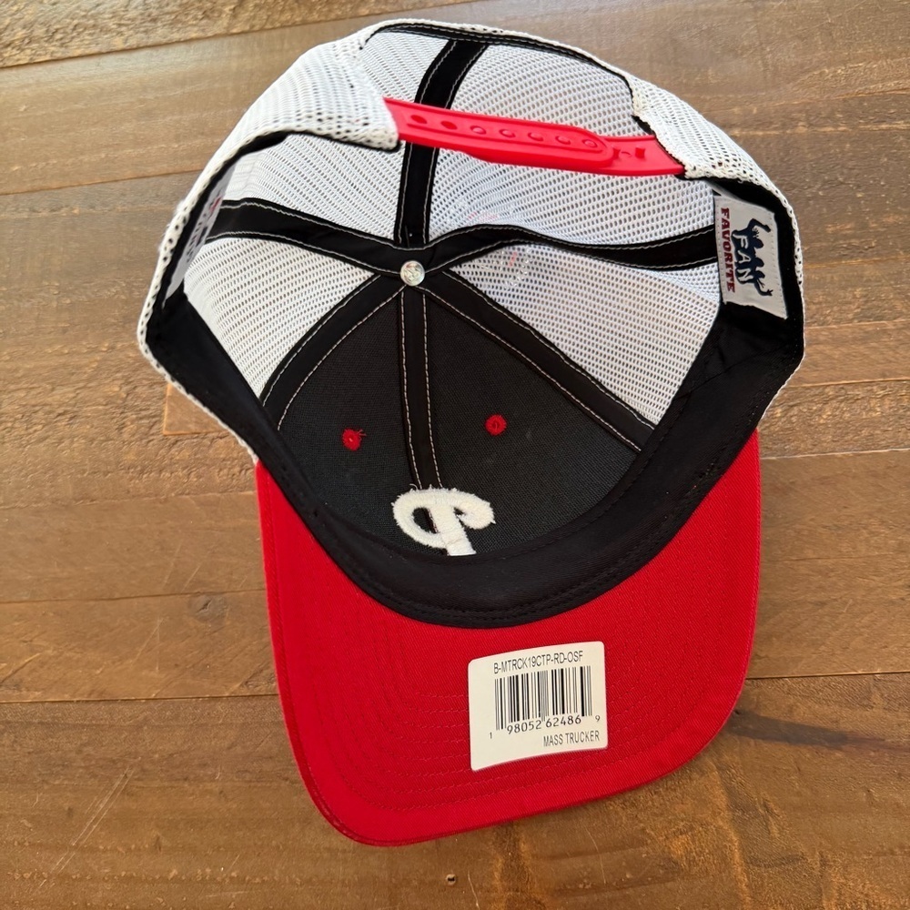 Red and White Baseball Cap - Picture 2 of 3